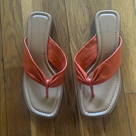 Nordstrom Quintina-Lea Leather Sandals W7.5 - Picture 1 of 4
